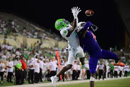 DENTON, TX - September 4th: Northwestern State Demons vs North Texas Mean Green Football at Apogee Stadium in Denton, Texas. (Photo by Manny Flores)
