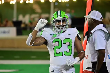 DENTON, TX - September 4th: Northwestern State Demons vs North Texas Mean Green Football at Apogee Stadium in Denton, Texas. (Photo by Manny Flores)