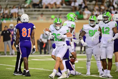 DENTON, TX - September 4th: Northwestern State Demons vs North Texas Mean Green Football at Apogee Stadium in Denton, Texas. (Photo by Manny Flores)