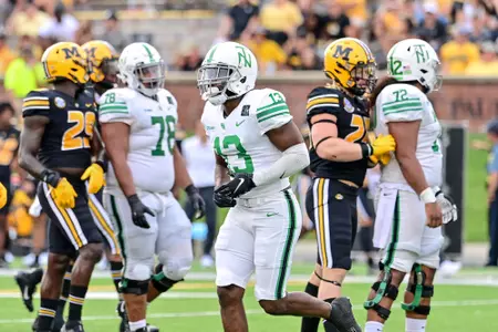 Columbia, MO. - October 9th, 2021:  
North Texas Mean Green vs Missouri Tigers at Faurot Field Stadium in Columbia, Missouri.  (Photo by Manny Flores)