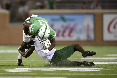 Denton, TX - September 18th, 2021:  
UAB Blazers vs North Texas Mean Green at Apogee Stadium in Denton, Texas.  (Photo by Shane Roper