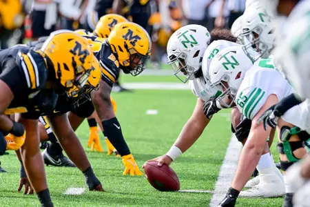 Columbia, MO. - October 9th, 2021:  
North Texas Mean Green vs Missouri Tigers at Faurot Field Stadium in Columbia, Missouri.  (Photo by Manny Flores)