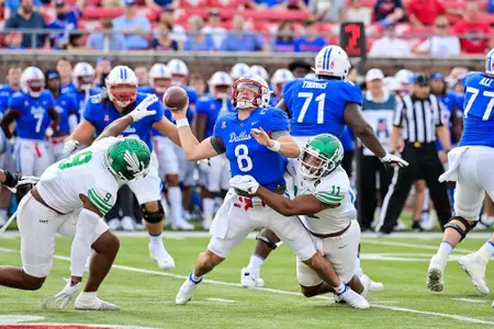 Dallas, TX - September 11th, 2021:
North Texas Mean Green vs SMU Mustangs at Gerald J. Ford Stadium in Dallas, Texas. (Photo by Manny Flores)