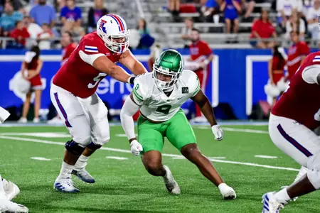 Ruston, La. September 25th, 2021: - NCAA football game between North Texas Mean Green vs Louisiana Tech Bulldogs at Joe Aillet Stadium in Ruston, La.
(Photo Credit):
Mean Green Sports/Manny Flores