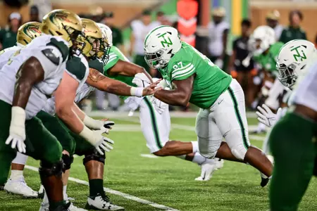 Denton TX - September 18th, 2021:  
UAB Blazers vs North Texas Mean Green at Apogee Stadium in Denton, Texas.  (Photo by Manny Flores)