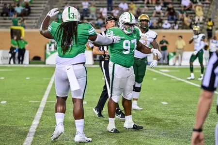 Denton TX - September 18th, 2021:  
UAB Blazers vs North Texas Mean Green at Apogee Stadium in Denton, Texas.  (Photo by Manny Flores)