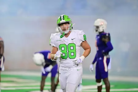 DENTON, TX - September 4th: Northwestern State Demons vs North Texas Mean Green Football at Apogee Stadium in Denton, Texas. (Photo by Manny Flores)