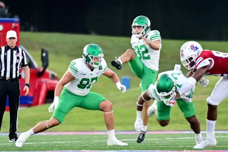 Ruston, La. September 25th, 2021: - NCAA football game between North Texas Mean Green vs Louisiana Tech Bulldogs at Joe Aillet Stadium in Ruston, La.
(Photo Credit):
Mean Green Sports/Manny Flores