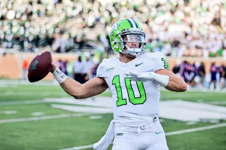 DENTON, TX - September 4th: Northwestern State Demons vs North Texas Mean Green Football at Apogee Stadium in Denton, Texas. (Photo by Manny Flores)