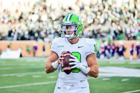 DENTON, TX - September 4th: Northwestern State Demons vs North Texas Mean Green Football at Apogee Stadium in Denton, Texas. (Photo by Manny Flores)