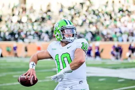 DENTON, TX - September 4th: Northwestern State Demons vs North Texas Mean Green Football at Apogee Stadium in Denton, Texas. (Photo by Manny Flores)