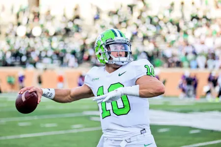 DENTON, TX - September 4th: Northwestern State Demons vs North Texas Mean Green Football at Apogee Stadium in Denton, Texas. (Photo by Manny Flores)