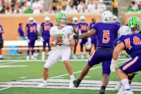 DENTON, TX - September 4th:  
Northwestern State Demons vs North Texas Mean Green Football at Apogee Stadium in Denton, Texas.  (Photo by Manny Flores)