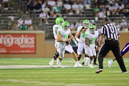 DENTON, TX - September 4th: Northwestern State Demons vs North Texas Mean Green Football at Apogee Stadium in Denton, Texas. (Photo by Manny Flores)