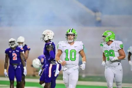 DENTON, TX - September 4th: Northwestern State Demons vs North Texas Mean Green Football at Apogee Stadium in Denton, Texas. (Photo by Manny Flores)