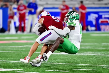 Ruston, La.  September 25th, 2021:  - NCAA football game between North Texas Mean Green vs Louisiana Tech Bulldogs at Joe Aillet Stadium in Ruston, La.
(Photo Credit):
Mean Green Sports/Manny Flores