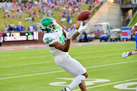 Dallas, TX - September 11th, 2021:  
North Texas Mean Green vs SMU Mustangs at Gerald J. Ford Stadium in Dallas, Texas.  (Photo by Manny Flores)