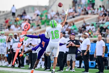 DENTON, TX - September 4th:  
Northwestern State Demons vs North Texas Mean Green Football at Apogee Stadium in Denton, Texas.  (Photo by Manny Flores)