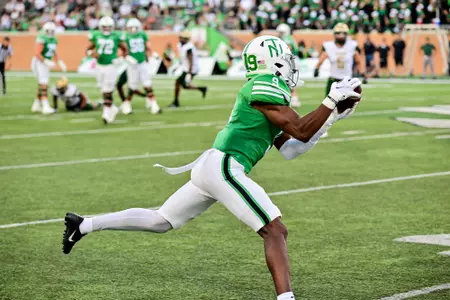 Denton TX - September 18th, 2021:
UAB Blazers vs North Texas Mean Green at Apogee Stadium in Denton, Texas. (Photo by Manny Flores)