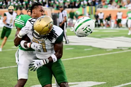 Denton TX - September 18th, 2021:
UAB Blazers vs North Texas Mean Green at Apogee Stadium in Denton, Texas. (Photo by Manny Flores)