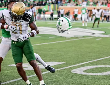 Denton TX - September 18th, 2021:
UAB Blazers vs North Texas Mean Green at Apogee Stadium in Denton, Texas. (Photo by Manny Flores)