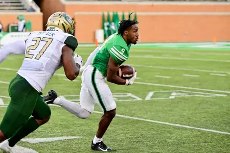 Denton TX - September 18th, 2021:
UAB Blazers vs North Texas Mean Green at Apogee Stadium in Denton, Texas. (Photo by Manny Flores)