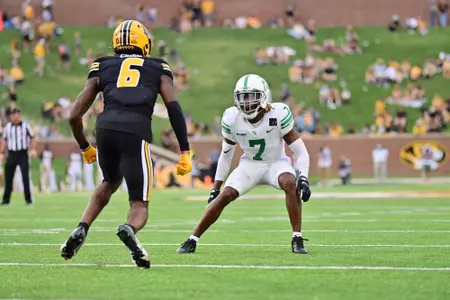 Columbia, MO. - October 9th, 2021:
North Texas Mean Green vs Missouri Tigers at Faurot Field Stadium in Columbia, Missouri. (Photo by Manny Flores)