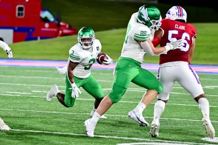 Ruston, La. September 25th, 2021: - NCAA football game between North Texas Mean Green vs Louisiana Tech Bulldogs at Joe Aillet Stadium in Ruston, La.
(Photo Credit):
Mean Green Sports/Manny Flores
