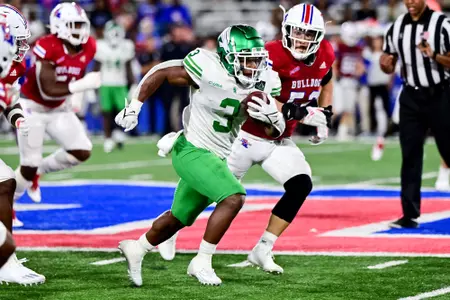 Ruston, La. September 25th, 2021: - NCAA football game between North Texas Mean Green vs Louisiana Tech Bulldogs at Joe Aillet Stadium in Ruston, La.
(Photo Credit):
Mean Green Sports/Manny Flores