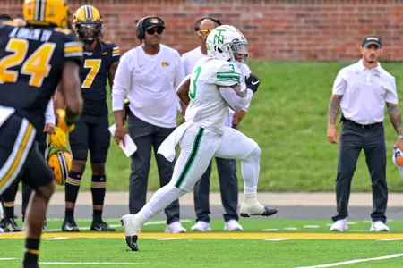Columbia, MO. - October 9th, 2021:
North Texas Mean Green vs Missouri Tigers at Faurot Field Stadium in Columbia, Missouri. (Photo by Manny Flores)