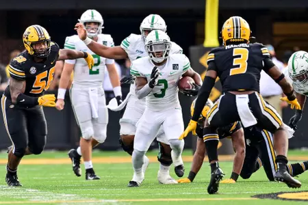 Columbia, MO. - October 9th, 2021:
North Texas Mean Green vs Missouri Tigers at Faurot Field Stadium in Columbia, Missouri. (Photo by Manny Flores)