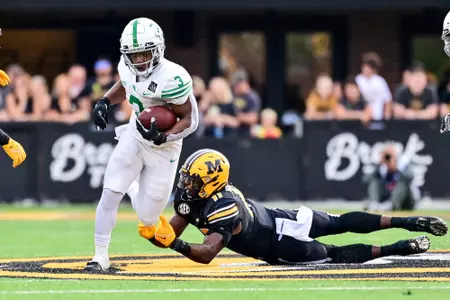 Columbia, MO. - October 9th, 2021:
North Texas Mean Green vs Missouri Tigers at Faurot Field Stadium in Columbia, Missouri. (Photo by Manny Flores)