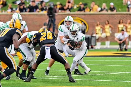 Columbia, MO. - October 9th, 2021:
North Texas Mean Green vs Missouri Tigers at Faurot Field Stadium in Columbia, Missouri. (Photo by Manny Flores)