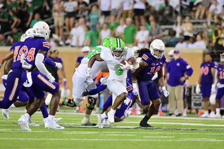 DENTON, TX - September 4th: Northwestern State Demons vs North Texas Mean Green Football at Apogee Stadium in Denton, Texas. (Photo by Manny Flores)