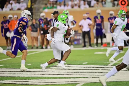 DENTON, TX - September 4th: Northwestern State Demons vs North Texas Mean Green Football at Apogee Stadium in Denton, Texas. (Photo by Manny Flores)