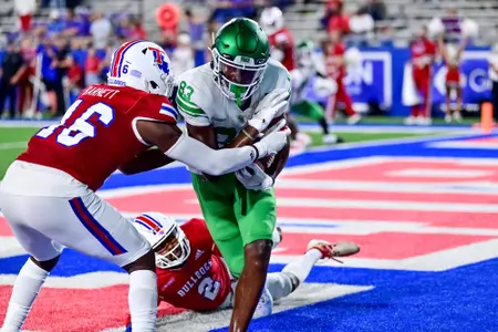 Ruston, La.  September 25th, 2021:  - NCAA football game between North Texas Mean Green vs Louisiana Tech Bulldogs at Joe Aillet Stadium in Ruston, La.
(Photo Credit):
Mean Green Sports/Manny Flores