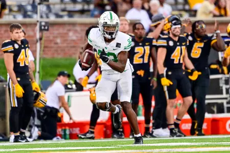 Columbia, MO. - October 9th, 2021:  
North Texas Mean Green vs Missouri Tigers at Faurot Field Stadium in Columbia, Missouri.  (Photo by Manny Flores)