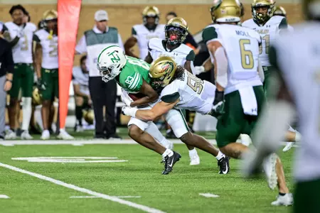 Denton TX - September 18th, 2021:  
UAB Blazers vs North Texas Mean Green at Apogee Stadium in Denton, Texas.  (Photo by Manny Flores)