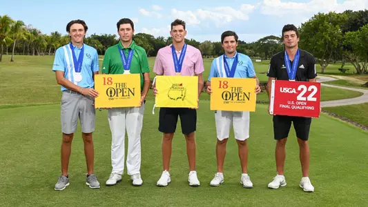 Vicente Marzilio (far left) at award ceremony at Latin America Amateur Championship