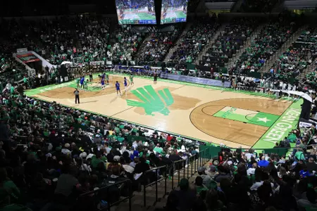 DENTON,TEXAS, FEBRUARY 26: Mean Green Mens Basketball v La Tech at Super Pit in Denton on February 26, 2022, in Denton, Texas.