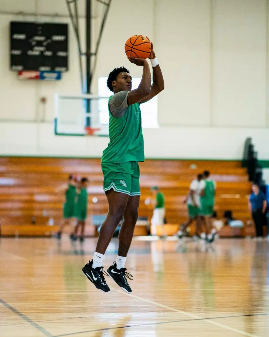 North Texas men's basketball practice