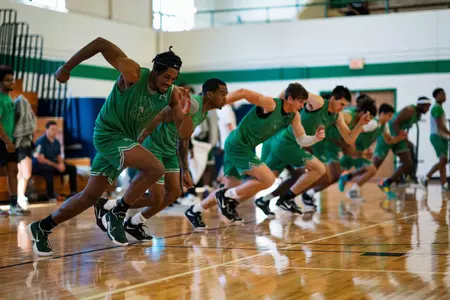 North Texas men's basketball practice
