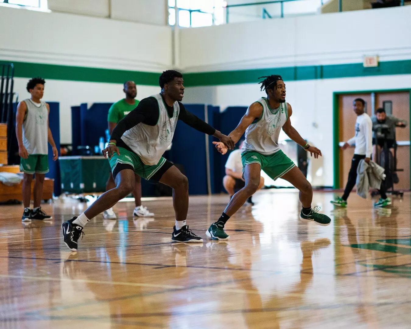 North Texas men's basketball practice