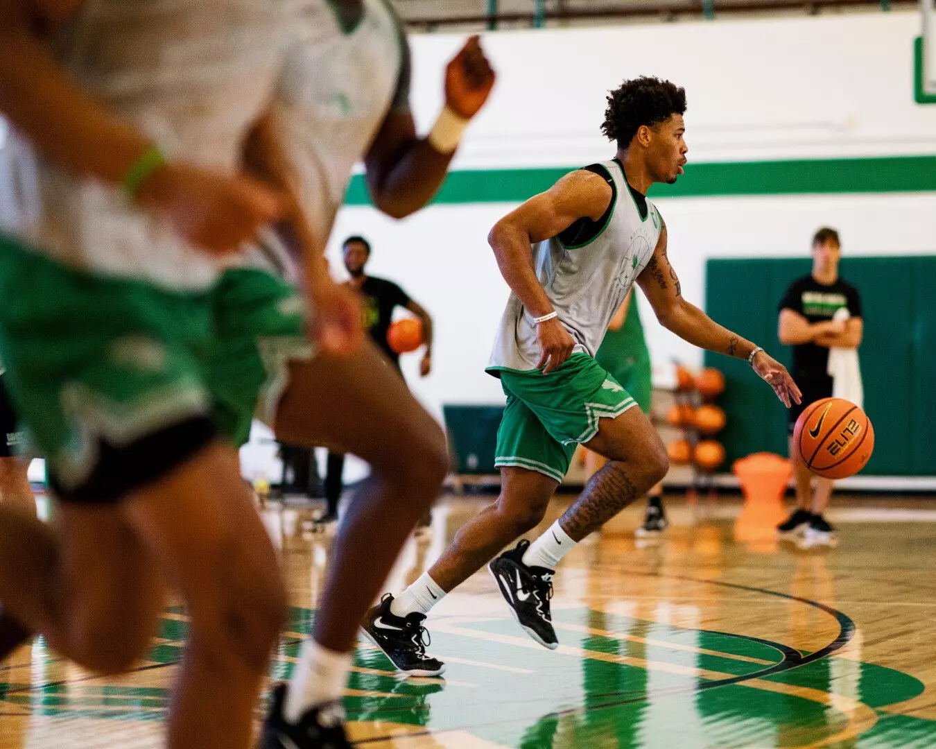 North Texas men's basketball practice