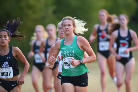 ARLINGTON, TEXAS, SEPTEMBER 11: Mean Green Cross Country ay Lynn Creek Park at Joe Pool Lake on September 11, 2021, in Arlington, Texas. Photo: Rick Yeatts