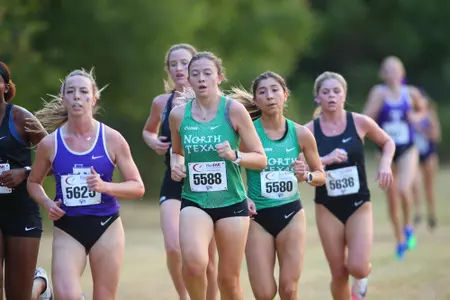 ARLINGTON, TEXAS, SEPTEMBER 11: Mean Green Cross Country ay Lynn Creek Park at Joe Pool Lake on September 11, 2021, in Arlington, Texas. Photo: Rick Yeatts