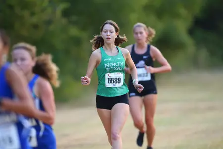 ARLINGTON, TEXAS, SEPTEMBER 11: Mean Green Cross Country ay Lynn Creek Park at Joe Pool Lake on September 11, 2021, in Arlington, Texas. Photo: Rick Yeatts