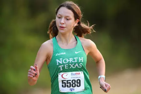 ARLINGTON, TEXAS, SEPTEMBER 11: Mean Green Cross Country ay Lynn Creek Park at Joe Pool Lake on September 11, 2021, in Arlington, Texas. Photo: Rick Yeatts