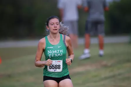 ARLINGTON, TEXAS, SEPTEMBER 11: Mean Green Cross Country ay Lynn Creek Park at Joe Pool Lake on September 11, 2021, in Arlington, Texas. Photo: Rick Yeatts