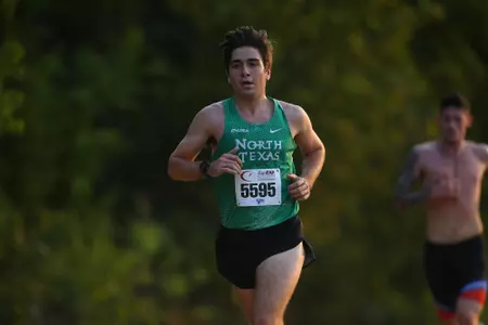 ARLINGTON, TEXAS, SEPTEMBER 11: Mean Green Cross Country ay Lynn Creek Park at Joe Pool Lake on September 11, 2021, in Arlington, Texas. Photo: Rick Yeatts